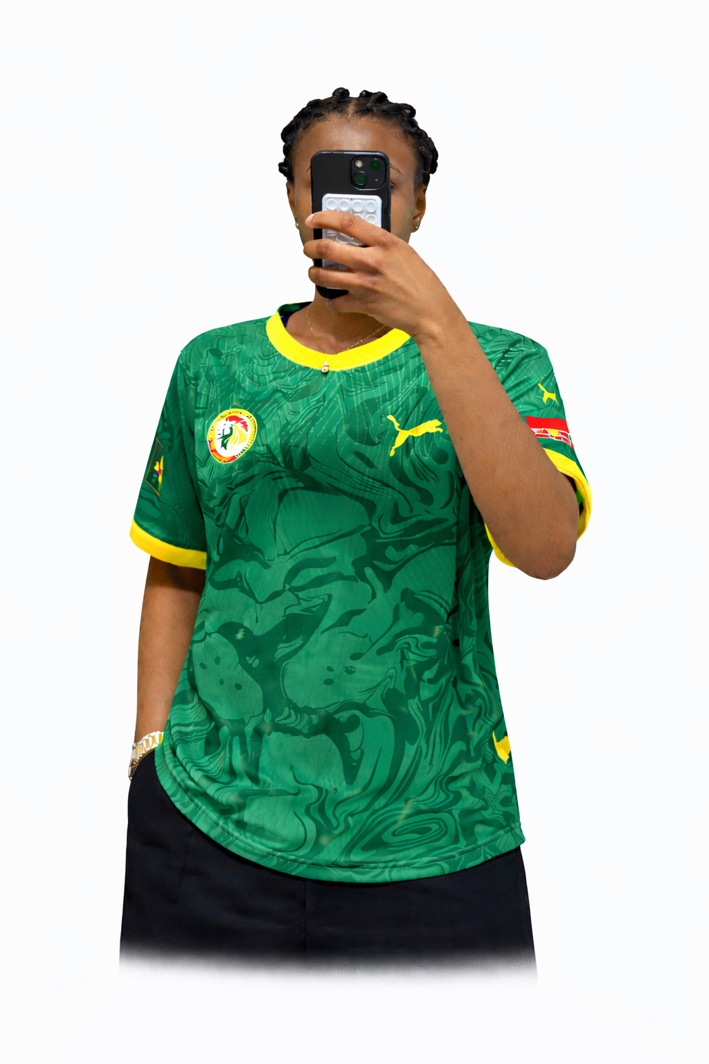 Maillot Football Sénégal – Style 2025 (Modèle Vert)